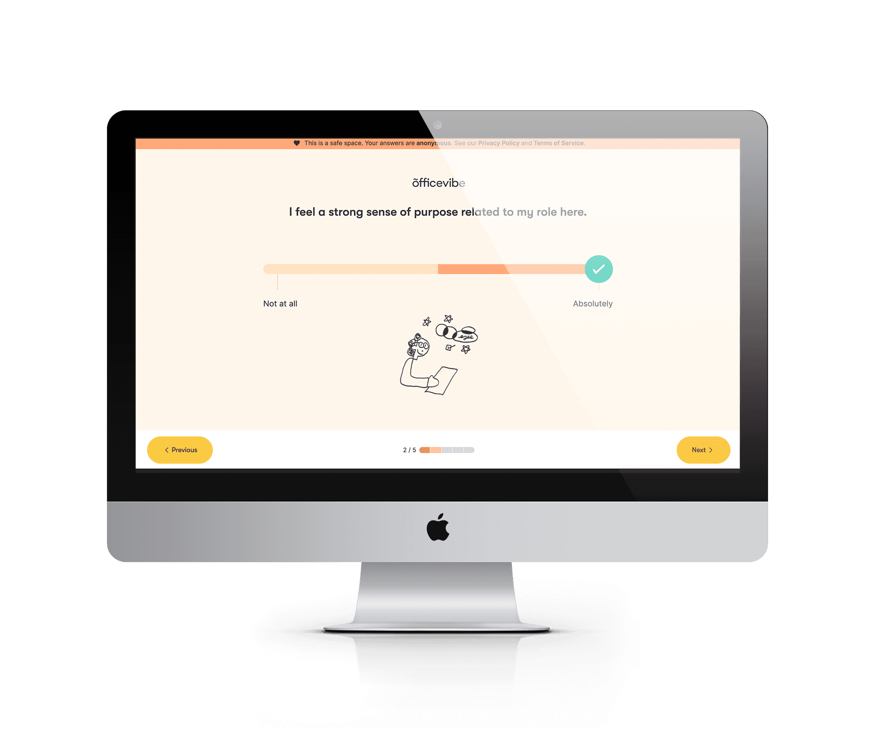 The Officevibe dashboard LINK's team sees