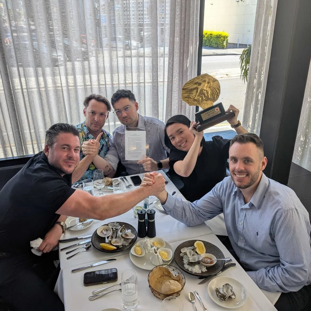Team long lunch with the LINK Coworking community