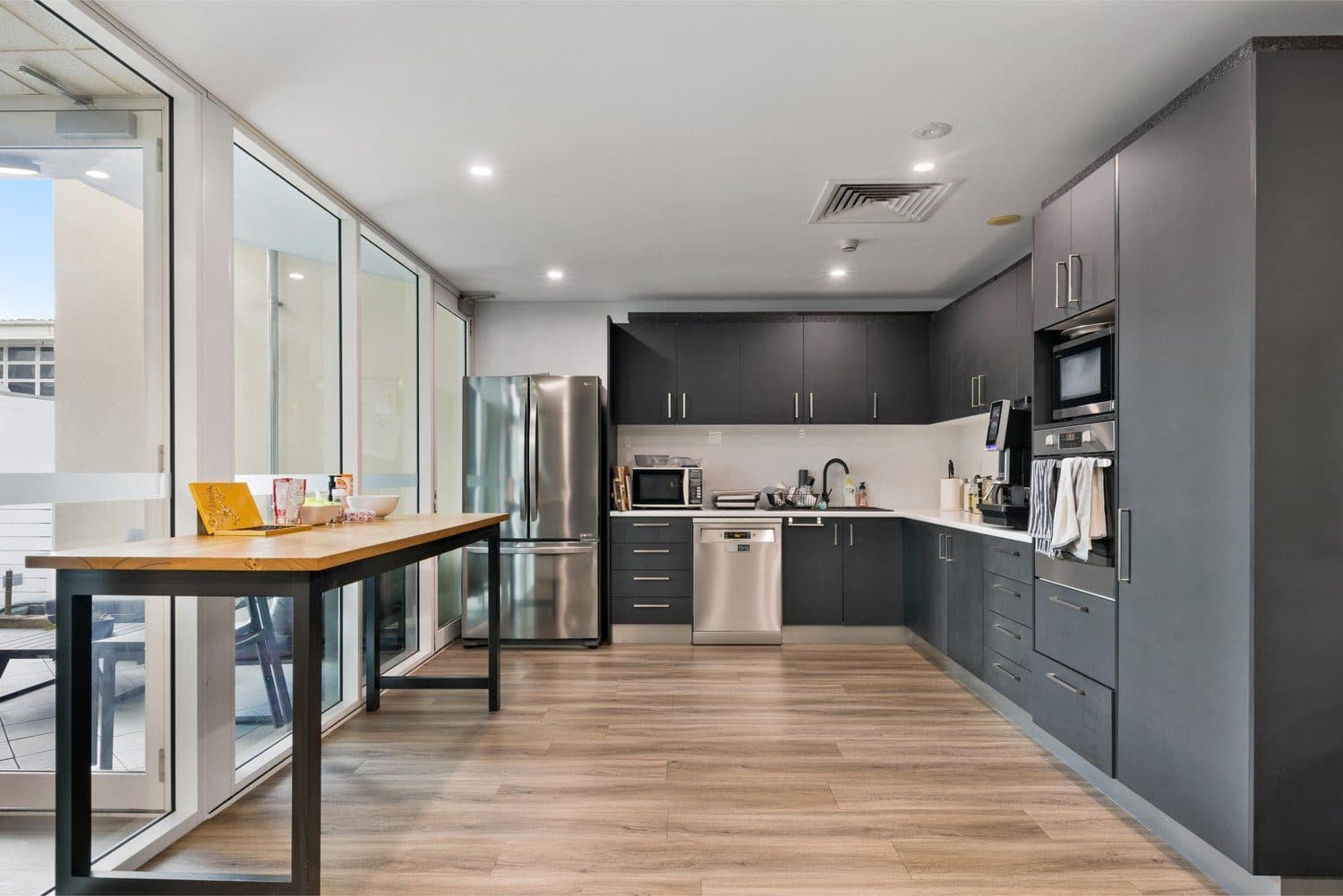 Shared kitchen at LINK Coworking