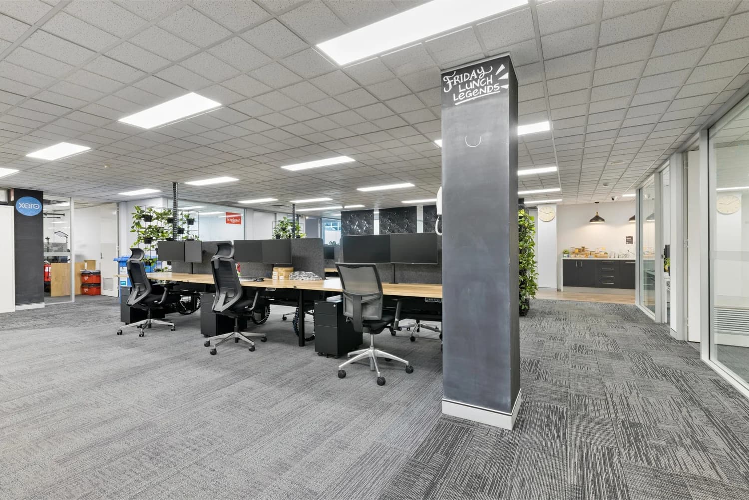Open-plan coworking floor at LINK Coworking